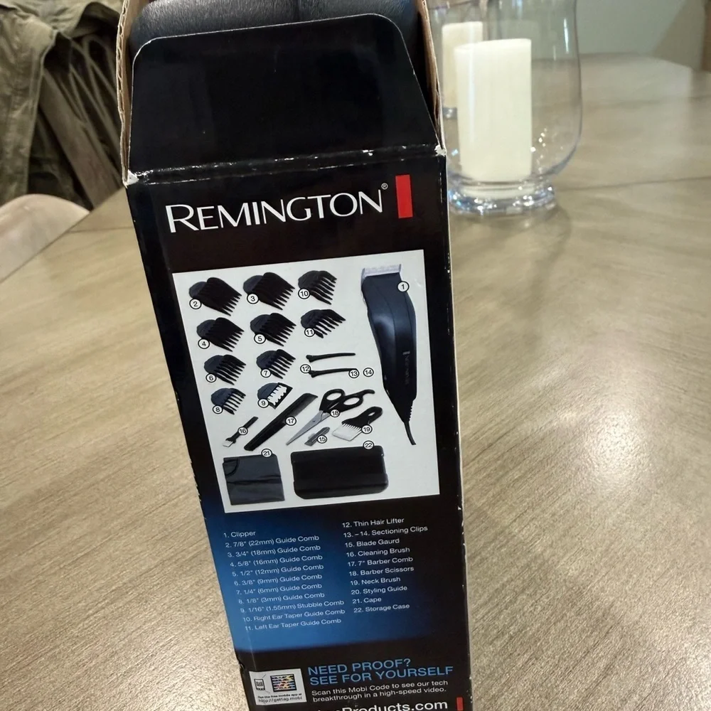 Precision Haircut Clipper 22 Piece Kit Storage Case 100% Linear Blade Action